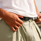 Pantaloncini da trekking in cotone ripstop con cintura regolabile