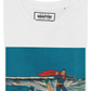 T-shirt La Vida Loca bianca in cotone biologico premium
