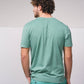 T-shirt basic in cotone con logo ricamato