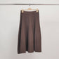 Gonna midi in maglia fluida svasata