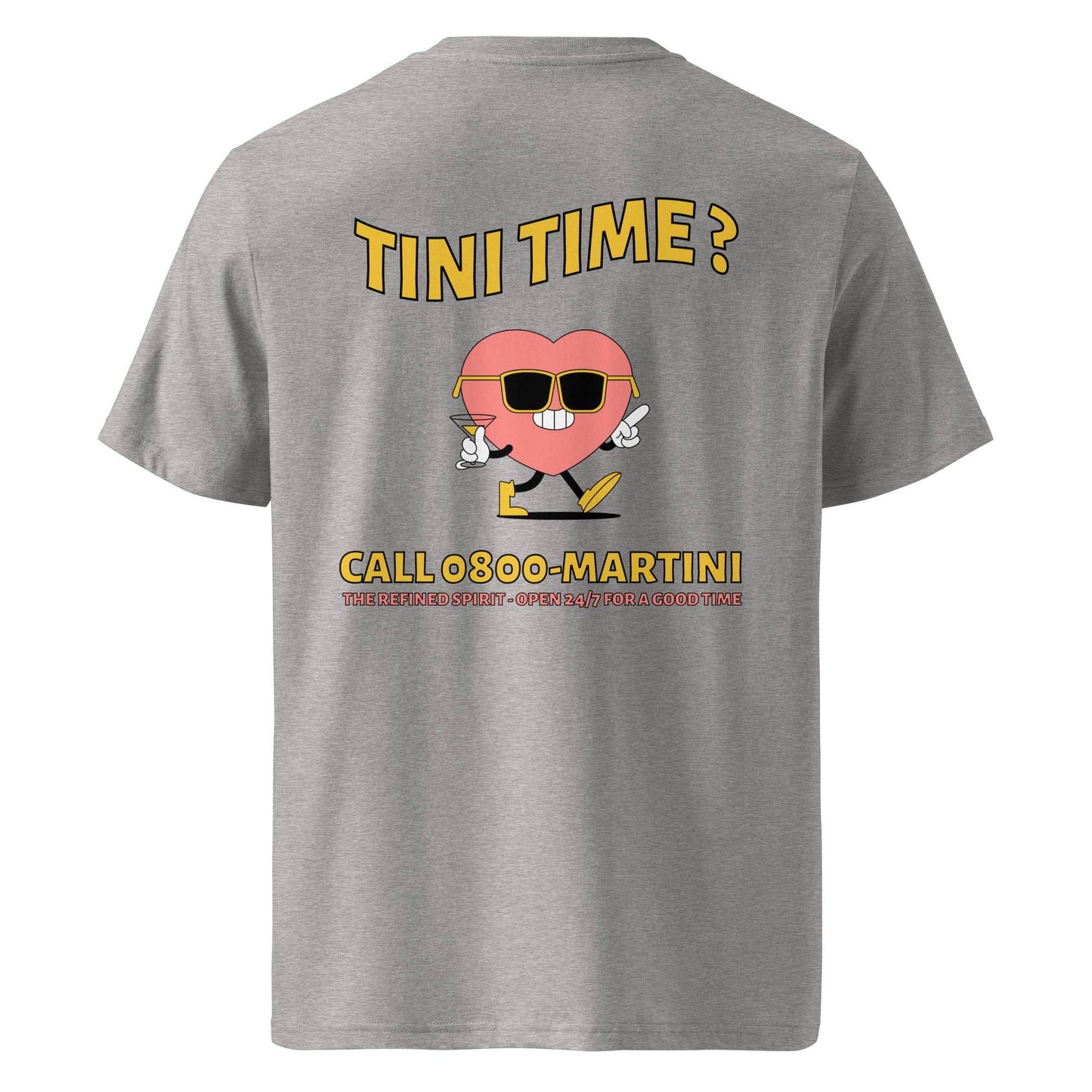 T-shirt biologica unisex con stampa "Call Martini"