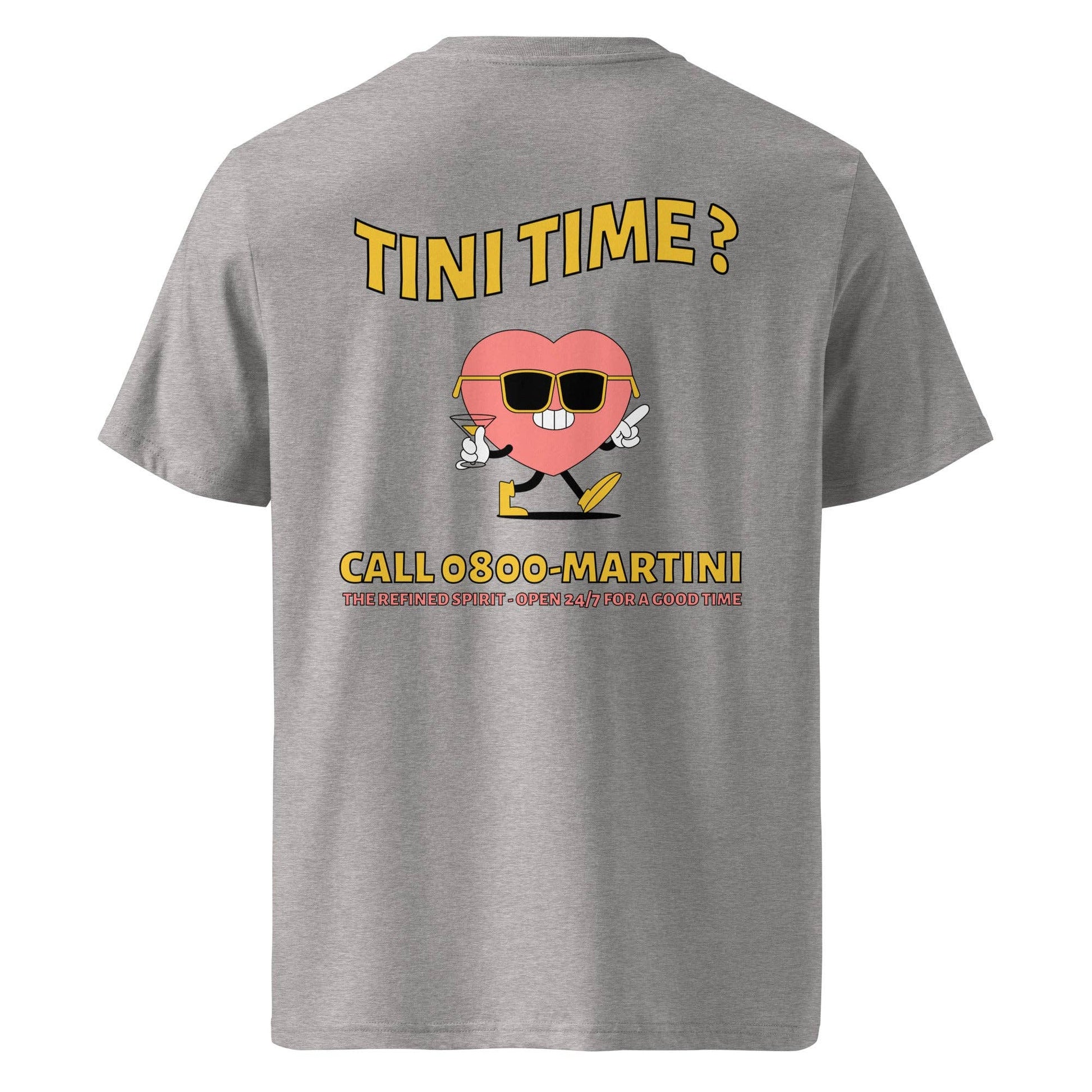 T-shirt biologica unisex con stampa "Call Martini"