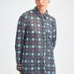 Camicia lunga con paillettes a quadri
