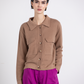 Giacca cardigan con bottoni e tasche