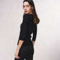 Cardigan in maglia a coste con catene dorate