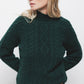 Maglione a maglia strutturata con girocollo alto