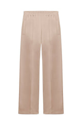Pantaloni a vita alta in crêpe elasticizzato morbido