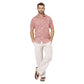 Camicia estiva uomo a maniche corte in voile di cotone
