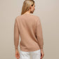 Maglione donna in maglia con tasche applicate