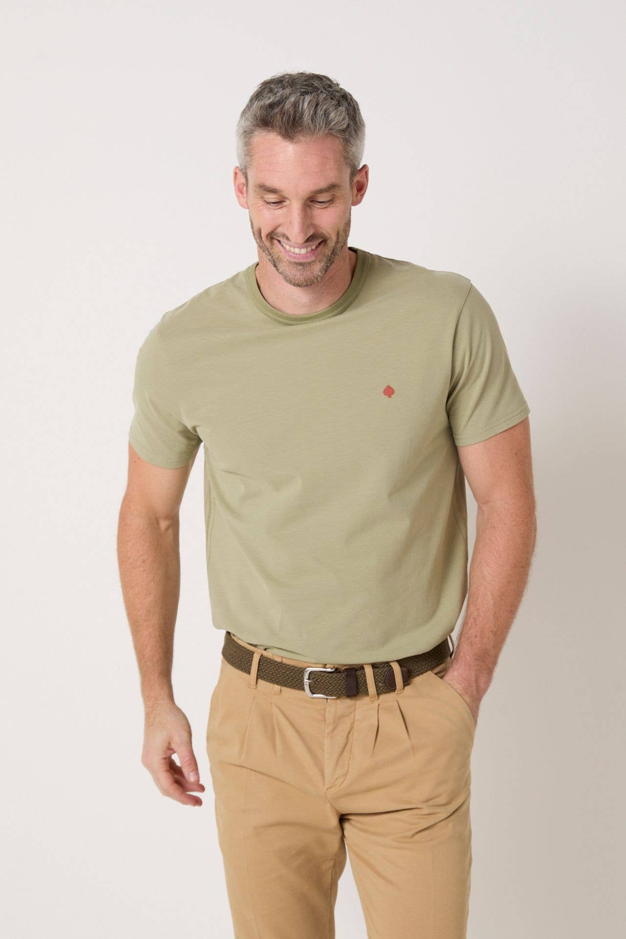 T-shirt in cotone biologico Bart kaki