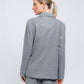 Blazer classico con rever in misto viscosa elasticizzato