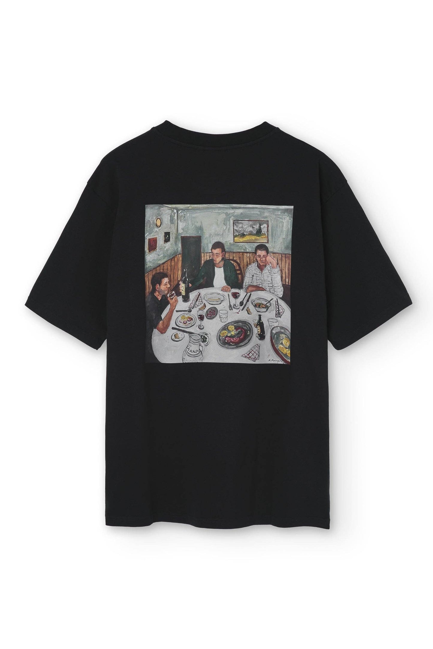 T-shirt NWHR in cotone biologico con stampa artistica