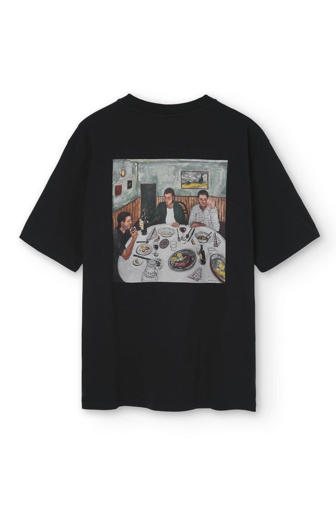T-shirt NWHR in cotone biologico con stampa artistica