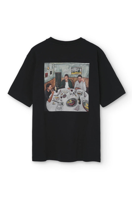 T-shirt NWHR in cotone biologico con stampa artistica