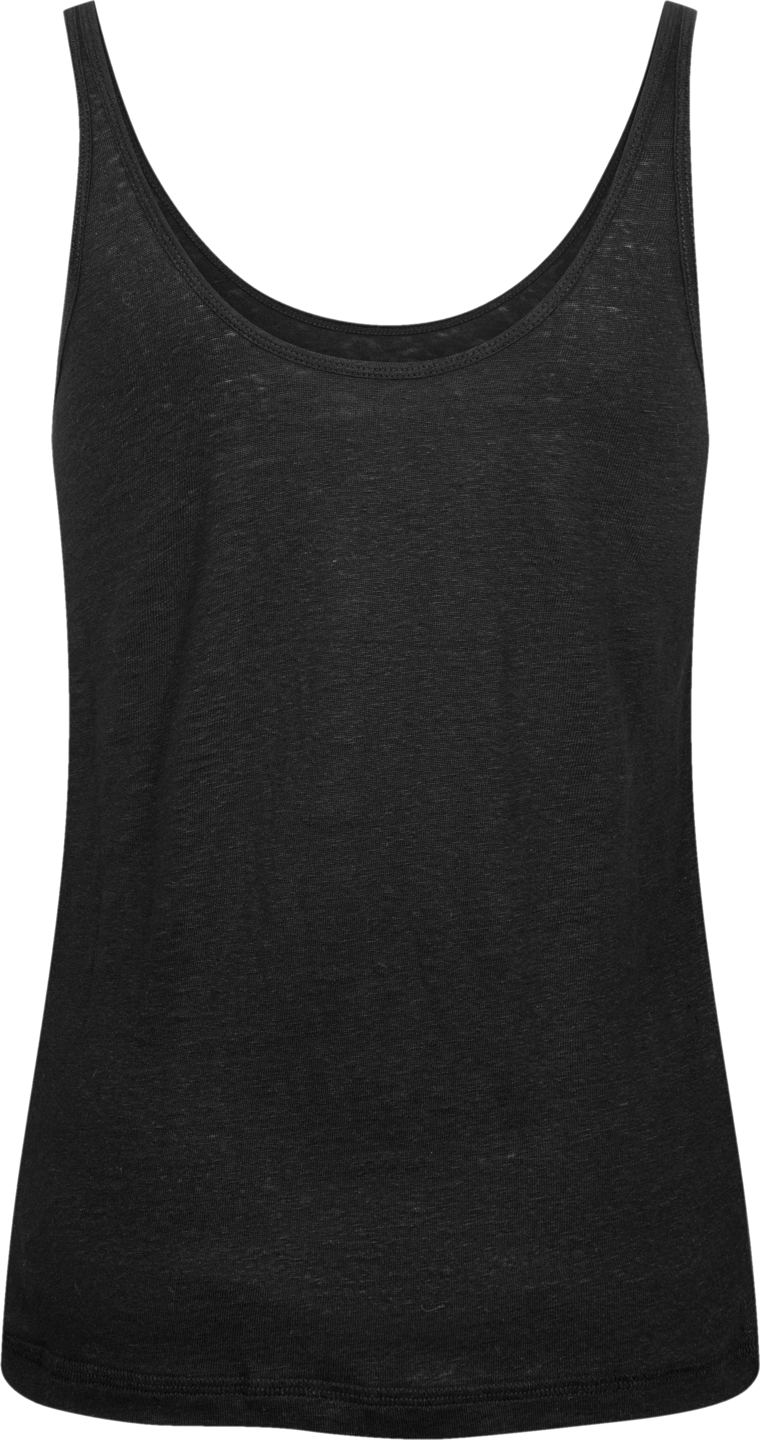 Top in lino Synne nero