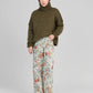 Maglione dolcevita oversize verde militare