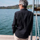 Camicia Verzasca in lino nera