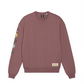 Felpa girocollo oversize con patch