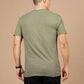T-shirt uomo leggera con stampa rondine oliva