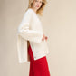 Maglione mantella oversize in misto cashmere