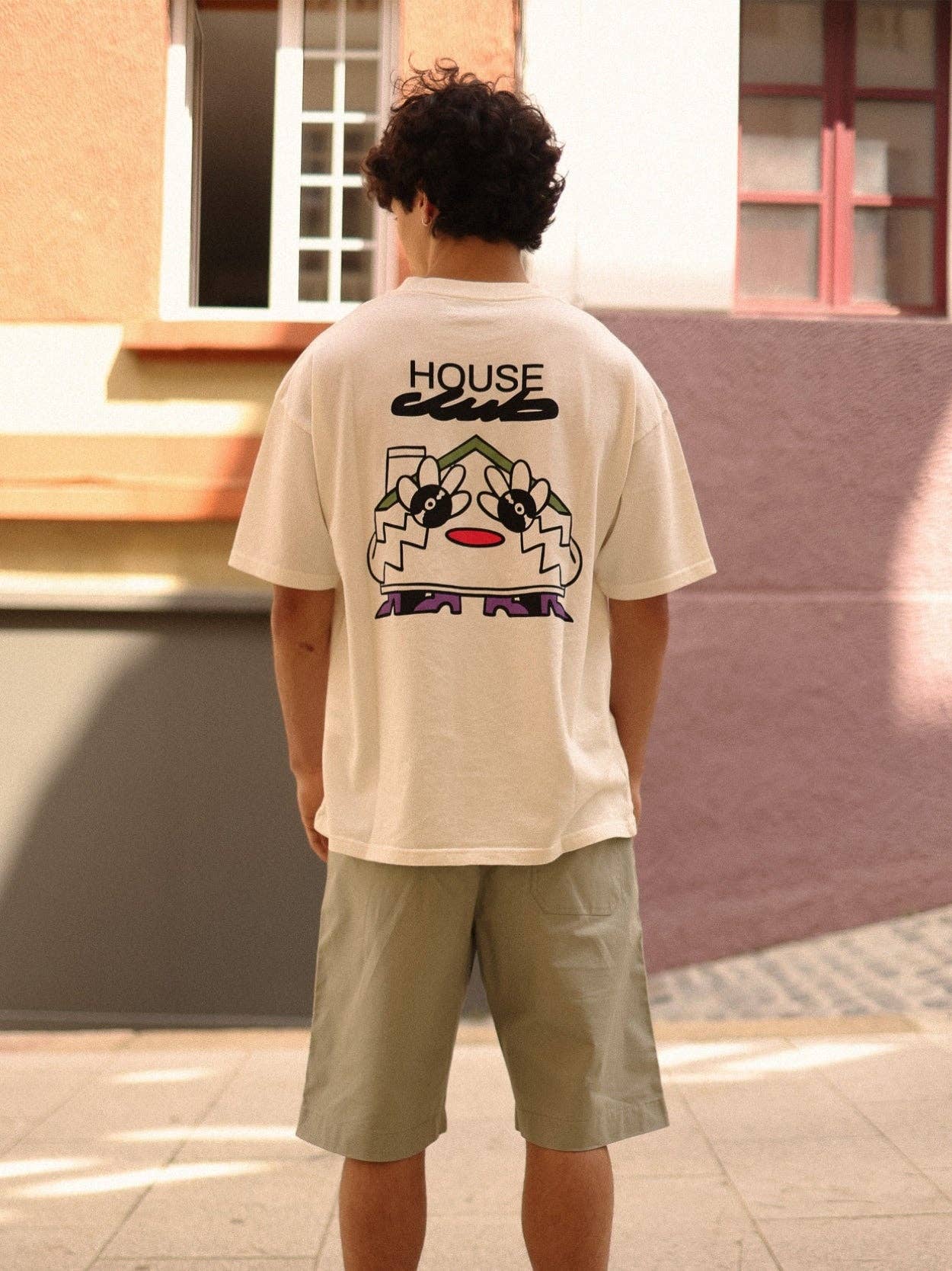 T-shirt Oversize Club House in Cotone Organico