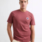 T-shirt Uomo con Stampa Etnica e Ricamo