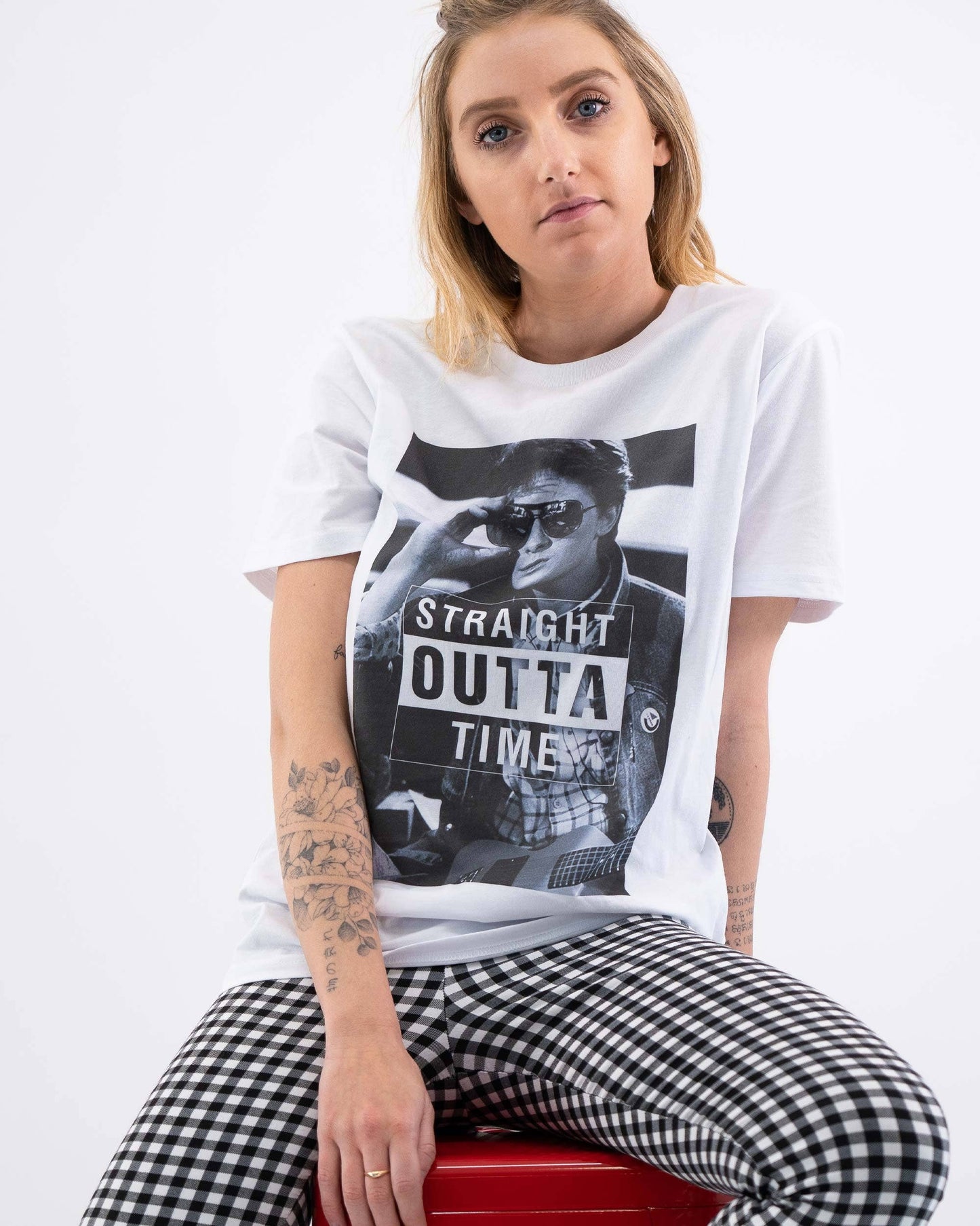 T-shirt unisex Straight Outta Time in cotone biologico
