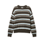 Maglione boxy corto in cotone organico marrone chiaro
