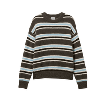 Maglione boxy corto in cotone organico marrone chiaro