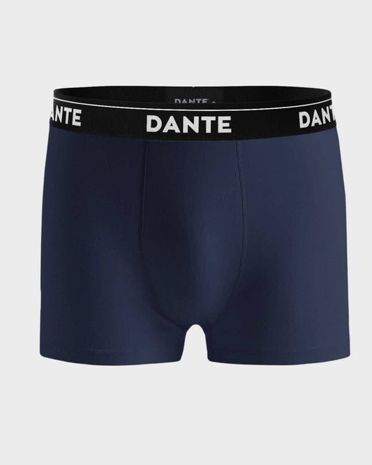 Boxer blu con tasca di sicurezza