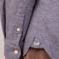 Camicia in flanella Java blu tinta unita