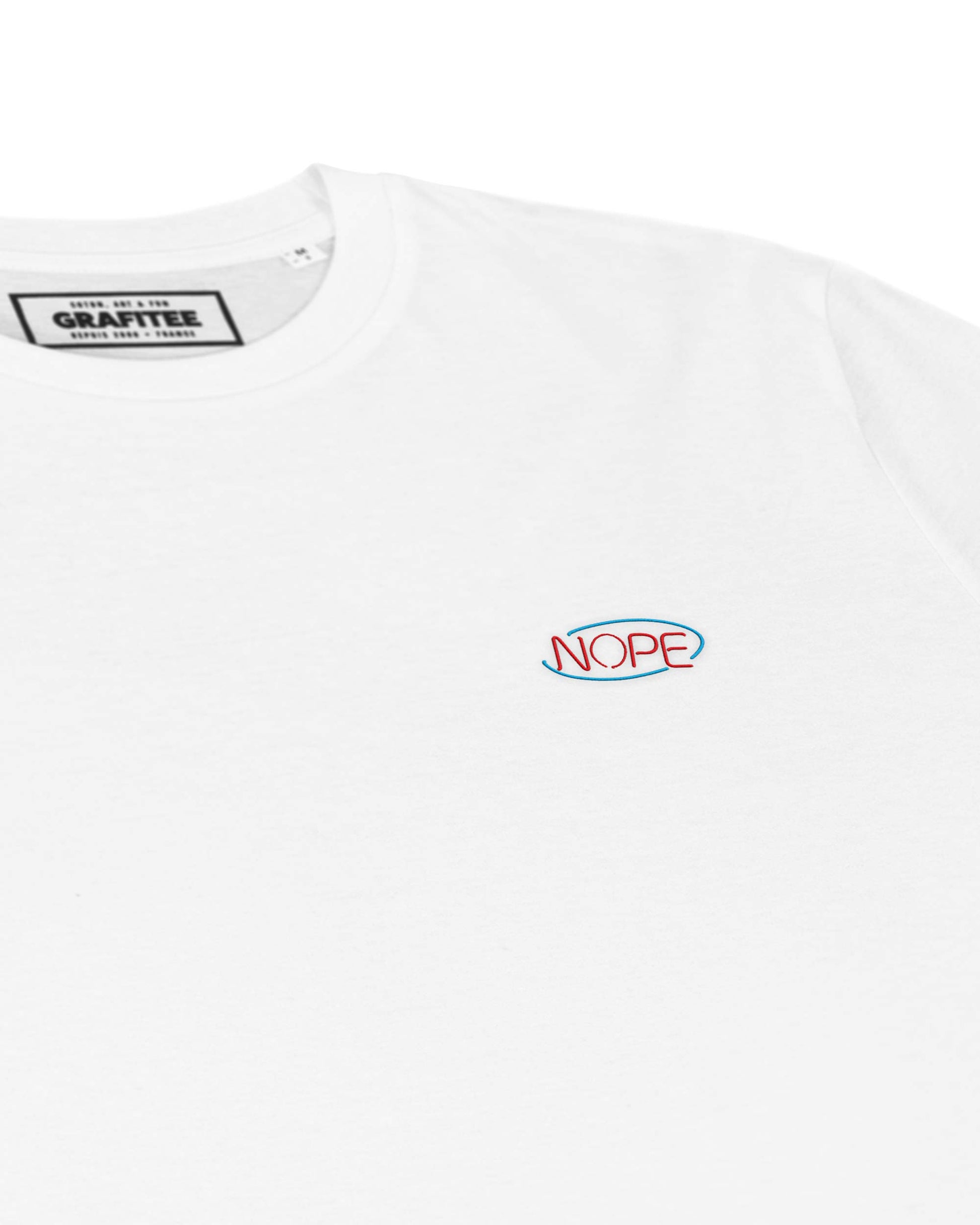 T-shirt ricamata Nope in cotone biologico