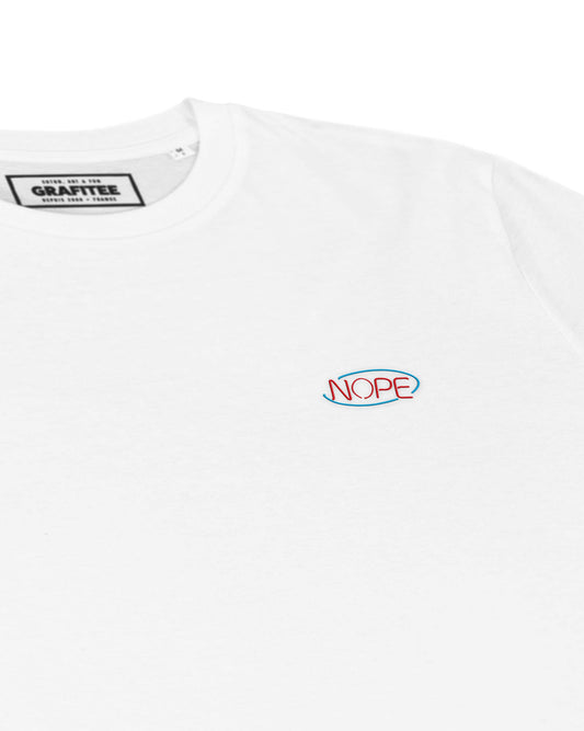 T-shirt ricamata Nope in cotone biologico