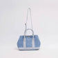 Borsa a mano effetto denim con tracolla