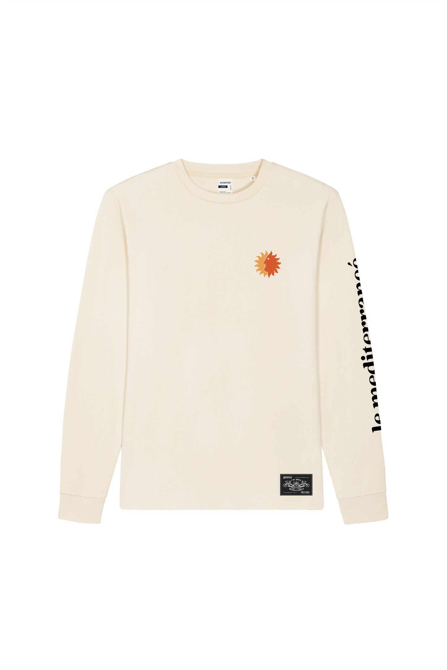 T-shirt a manica lunga in cotone biologico Le Mediterraneé