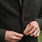 Cappotto corto Clive in lana verde salvia scuro