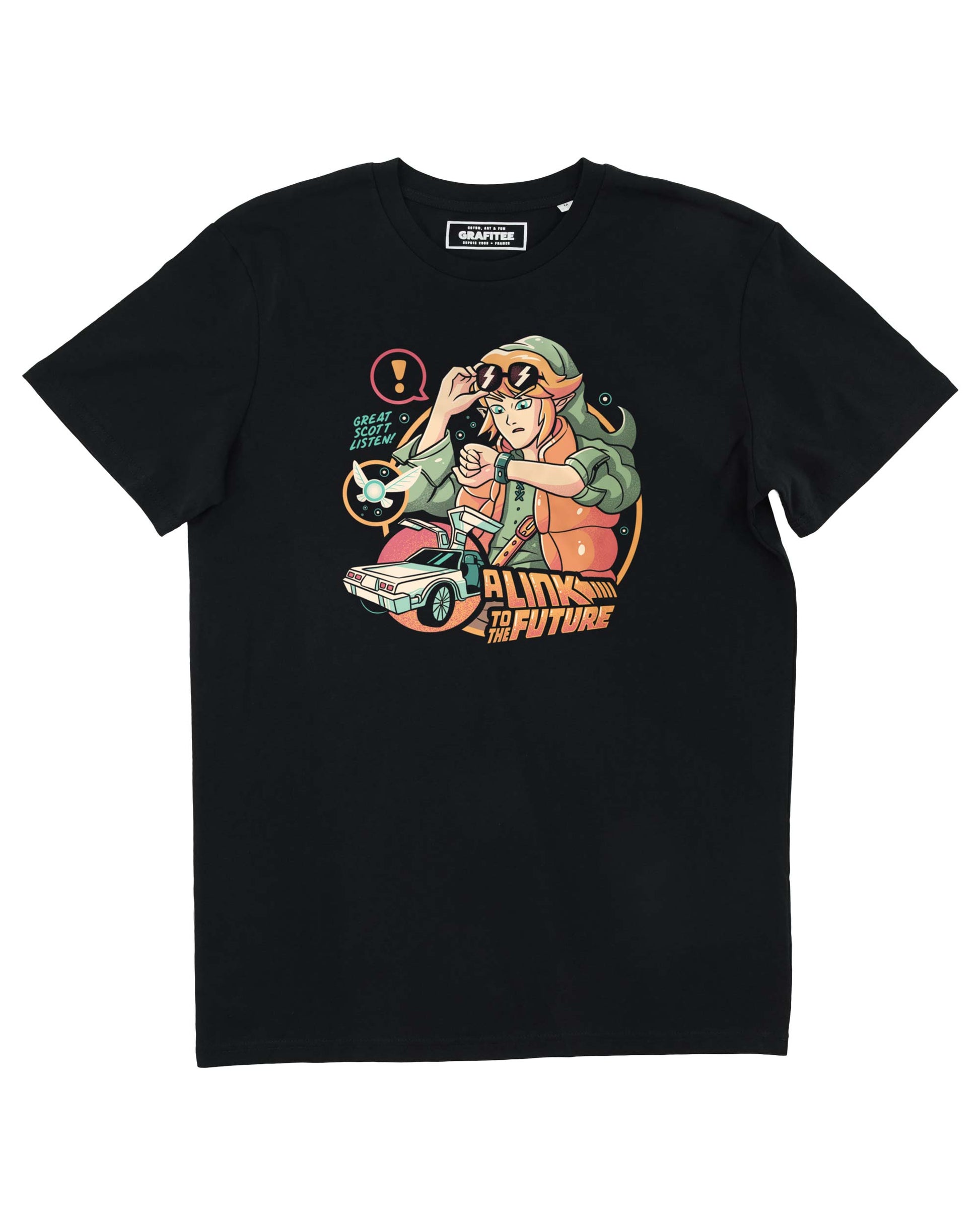 T-shirt Link to the Future crossover Zelda e Ritorno al Futuro
