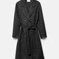 Cappotto doppiopetto con cintura