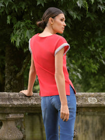 T-shirt Donna Love Story Ricamata