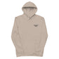 Felpa con cappuccio unisex in cotone biologico personalizzabile con ricamo