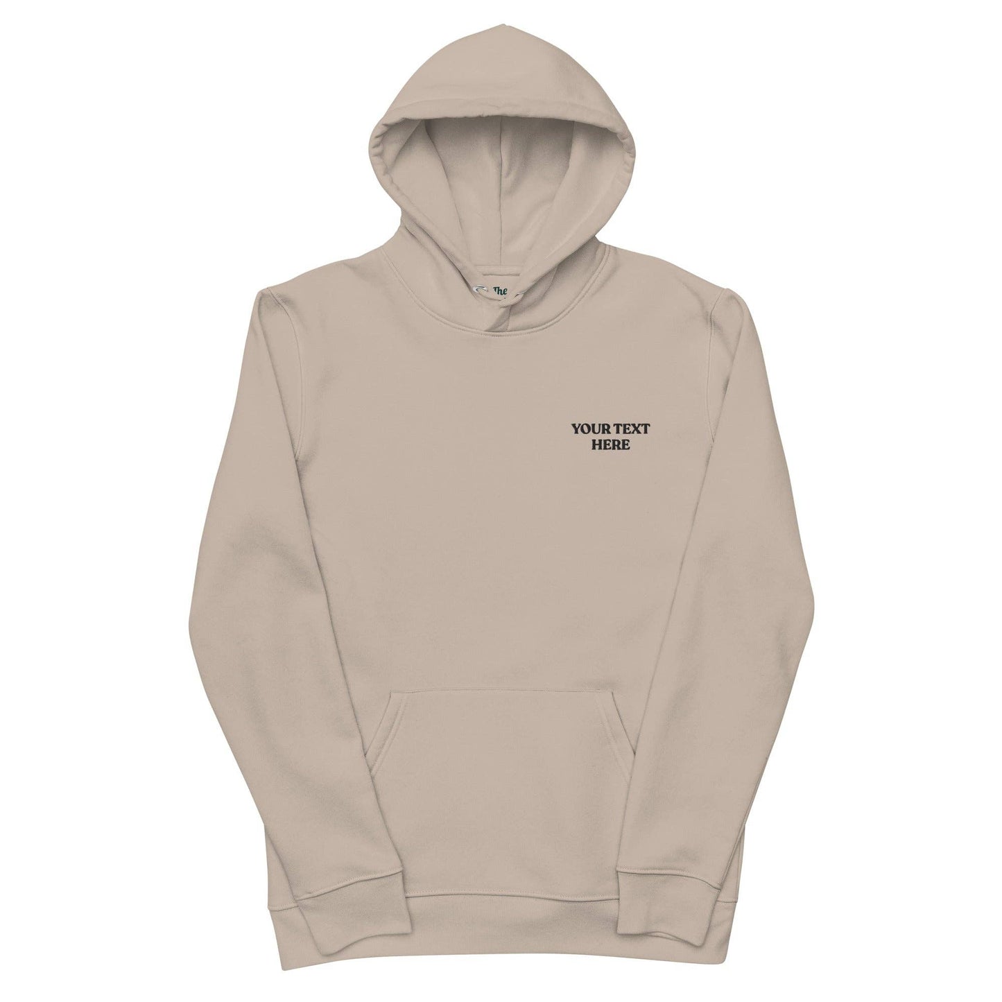 Felpa con cappuccio unisex in cotone biologico personalizzabile con ricamo