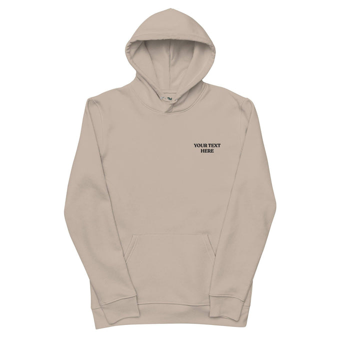 Felpa con cappuccio unisex in cotone biologico personalizzabile con ricamo