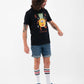 T-shirt Yokai Pineapple con grafica giapponese vintage
