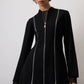 Giacca in crepe con zip da donna