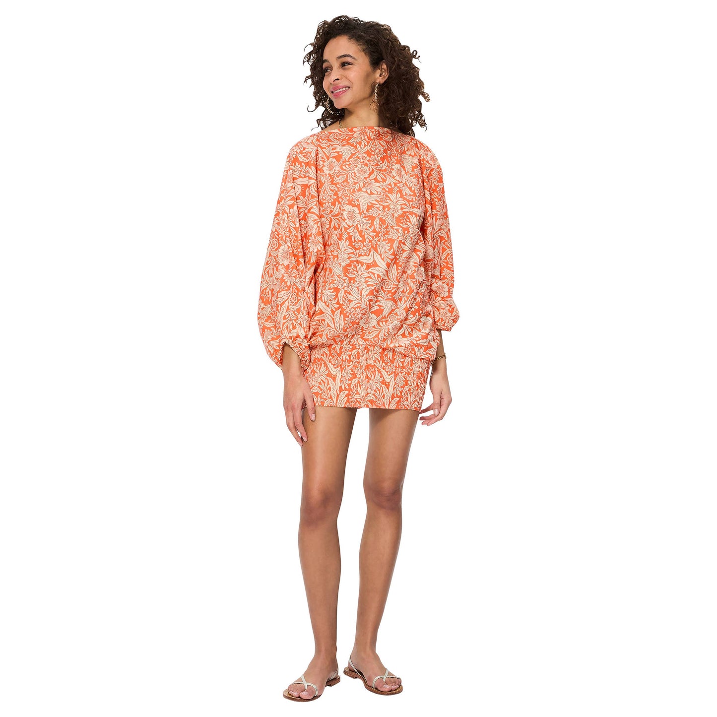 Pantaloni harem sarouel estivi 3 in 1 in cotone arancione