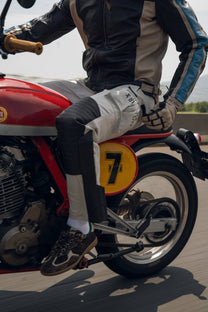 Guanti Lunghi da Moto in Pelle con Touchscreen