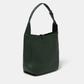Borsa a spalla in ecopelle con dettagli metallici