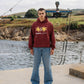 Felpa con cappuccio oversize Star Ruby in cotone biologico