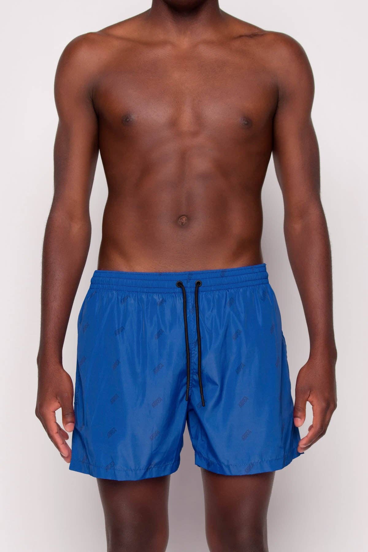 Costume da bagno uomo Monochrome blu ad asciugatura rapida