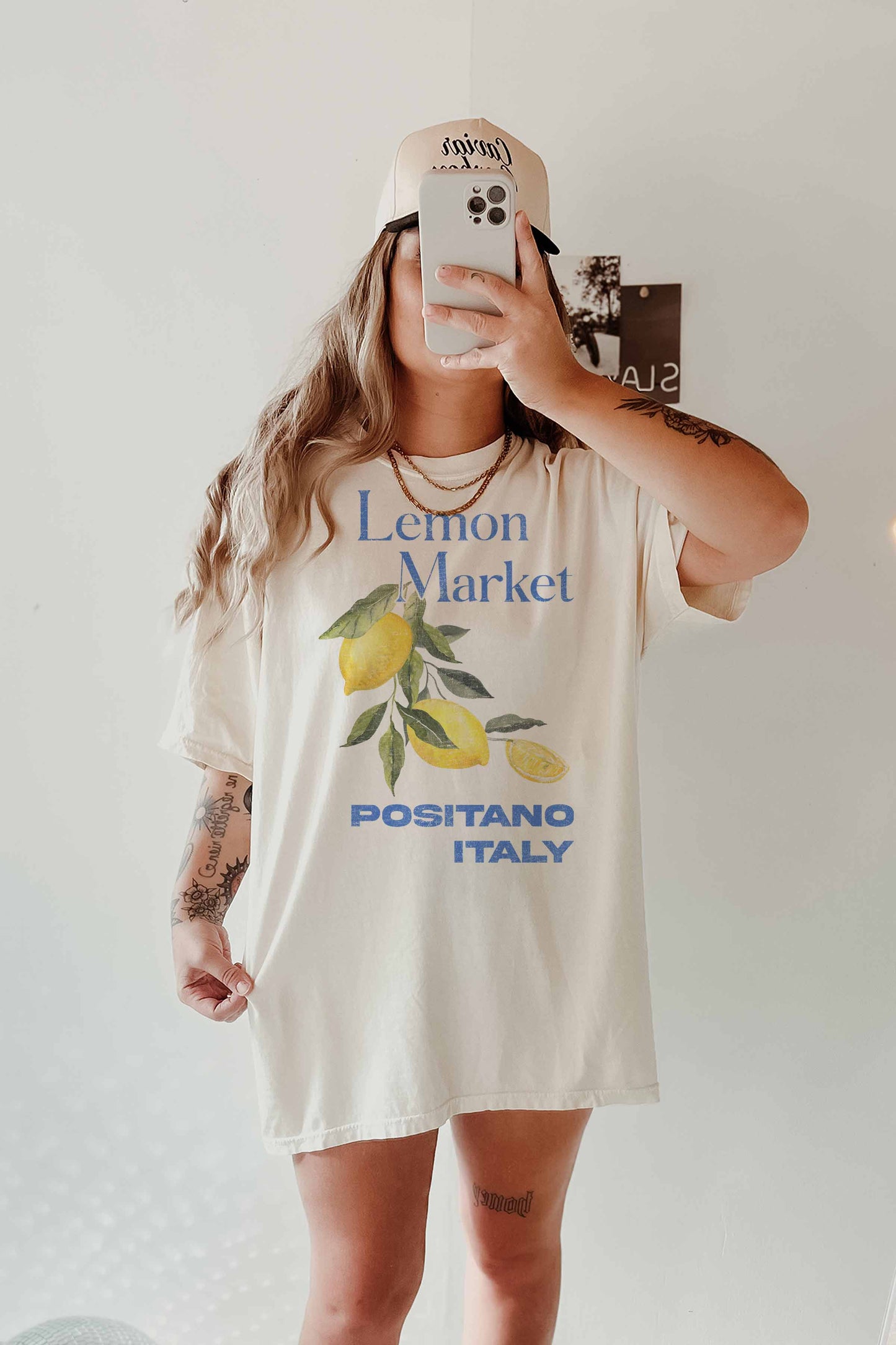 T-shirt oversize Lemon Market